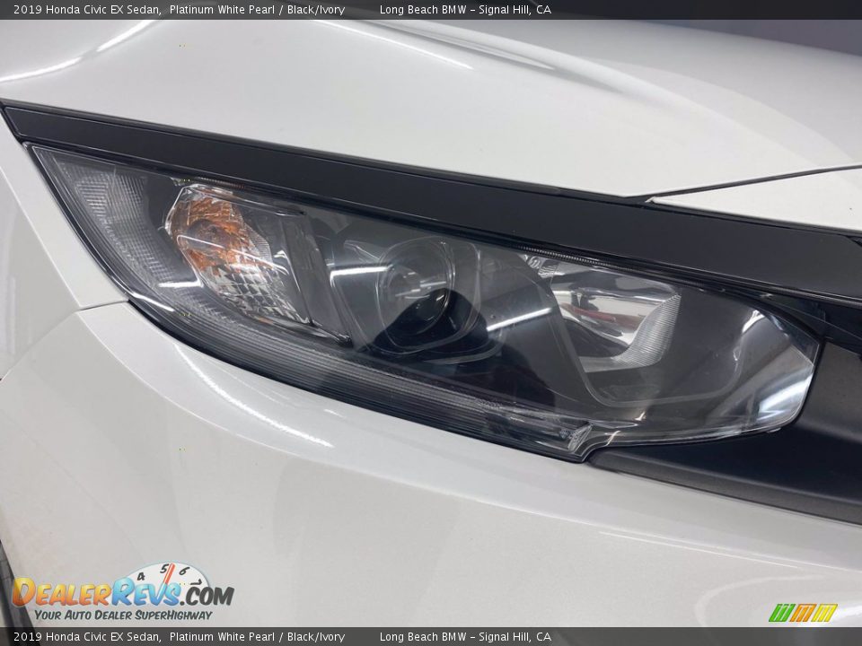 2019 Honda Civic EX Sedan Platinum White Pearl / Black/Ivory Photo #7