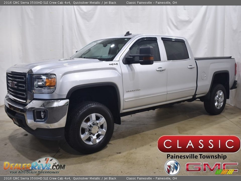 2016 GMC Sierra 3500HD SLE Crew Cab 4x4 Quicksilver Metallic / Jet Black Photo #1