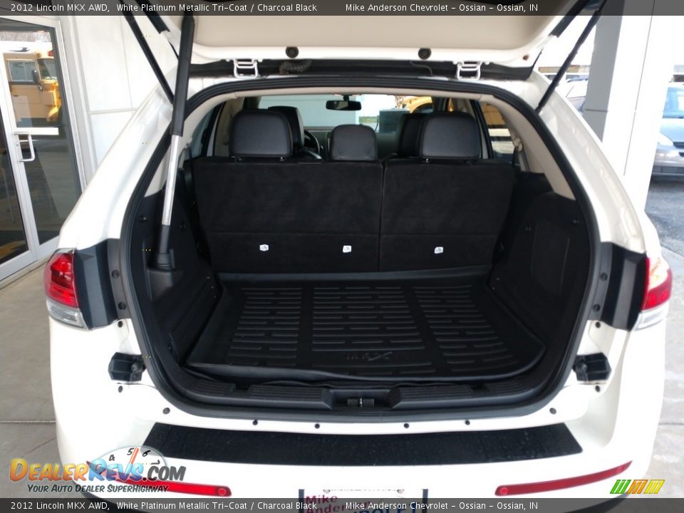 2012 Lincoln MKX AWD White Platinum Metallic Tri-Coat / Charcoal Black Photo #6