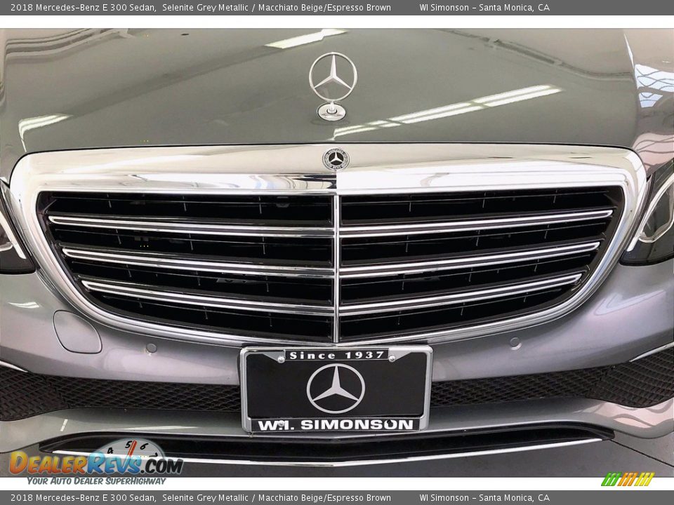 2018 Mercedes-Benz E 300 Sedan Selenite Grey Metallic / Macchiato Beige/Espresso Brown Photo #30