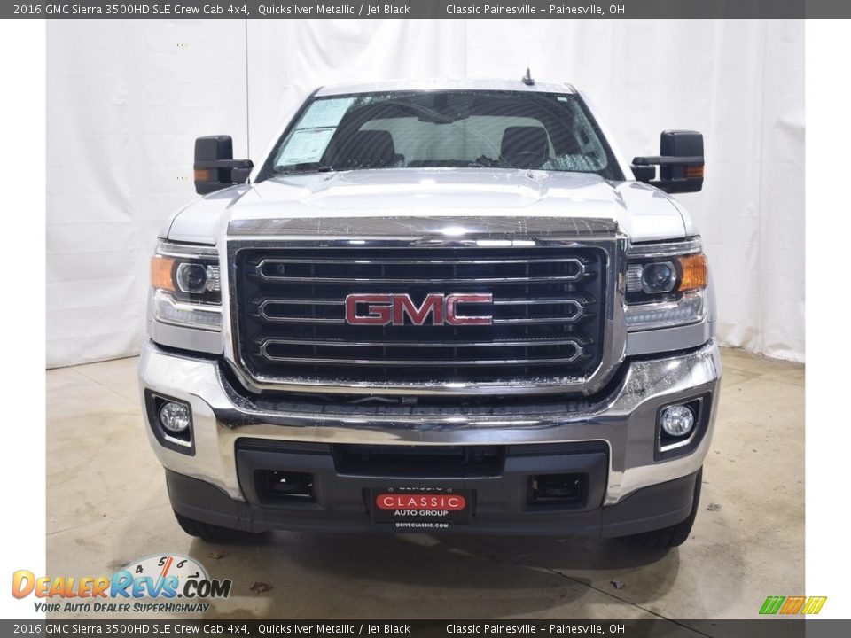 2016 GMC Sierra 3500HD SLE Crew Cab 4x4 Quicksilver Metallic / Jet Black Photo #4