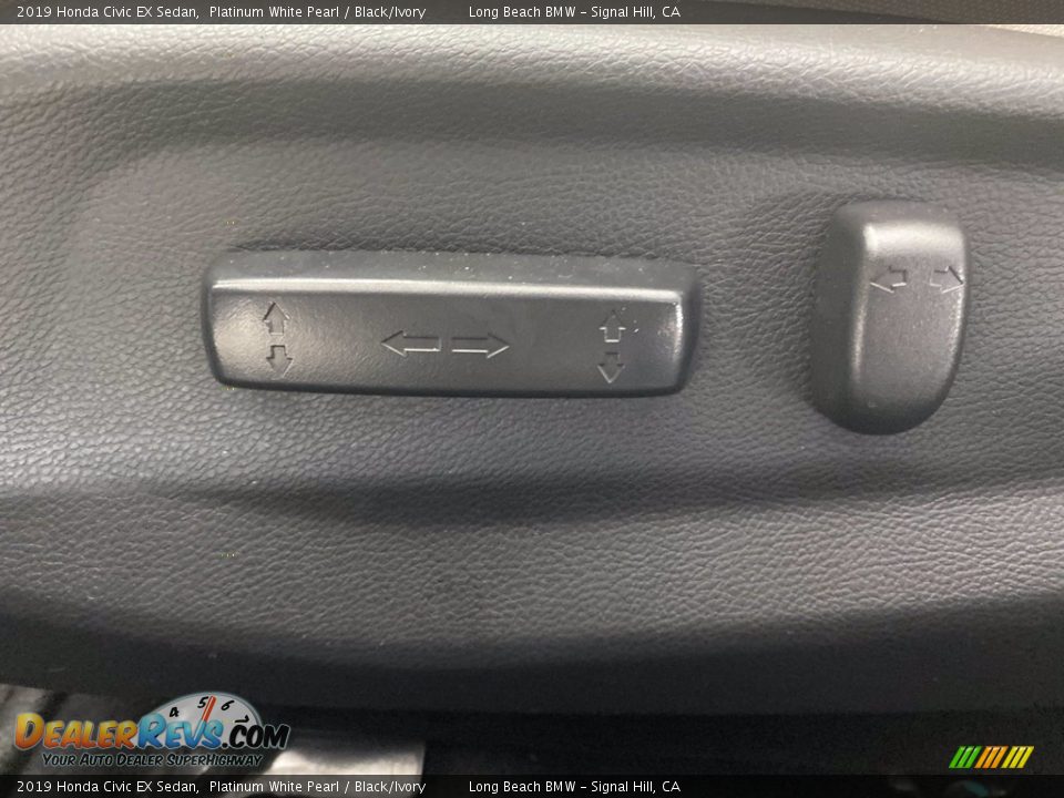 2019 Honda Civic EX Sedan Platinum White Pearl / Black/Ivory Photo #15