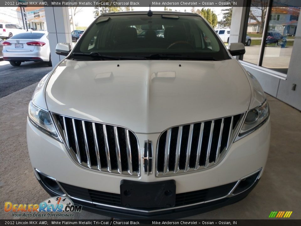 2012 Lincoln MKX AWD White Platinum Metallic Tri-Coat / Charcoal Black Photo #10