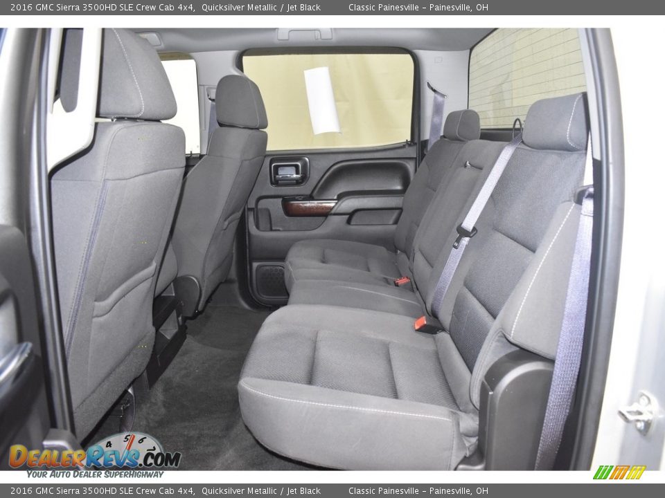 Rear Seat of 2016 GMC Sierra 3500HD SLE Crew Cab 4x4 Photo #7