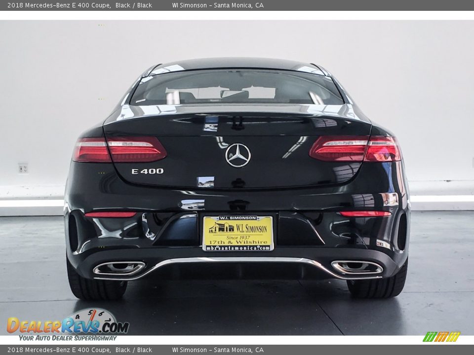 2018 Mercedes-Benz E 400 Coupe Black / Black Photo #3