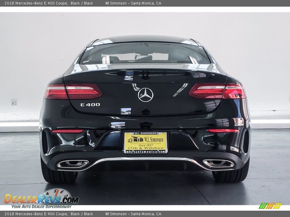 2018 Mercedes-Benz E 400 Coupe Black / Black Photo #3