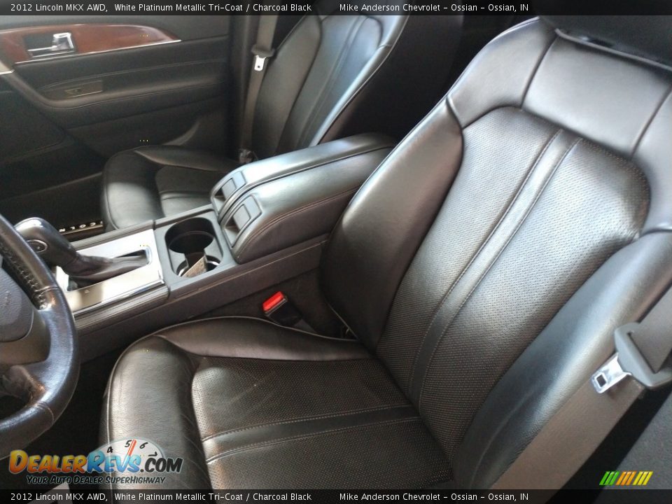2012 Lincoln MKX AWD White Platinum Metallic Tri-Coat / Charcoal Black Photo #16