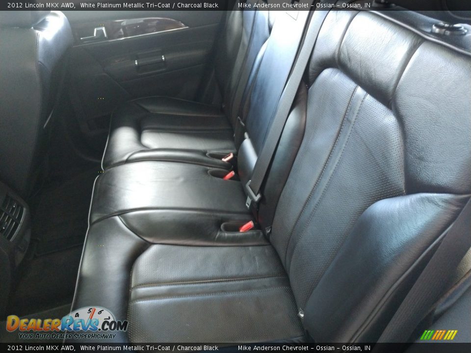 2012 Lincoln MKX AWD White Platinum Metallic Tri-Coat / Charcoal Black Photo #17