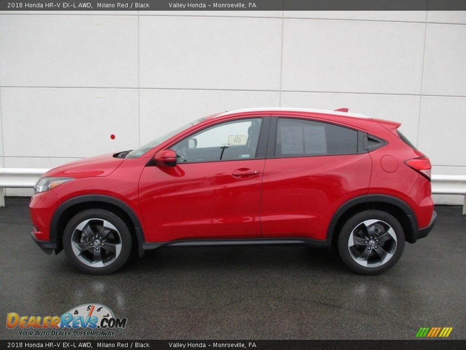 2018 Honda HR-V EX-L AWD Milano Red / Black Photo #2