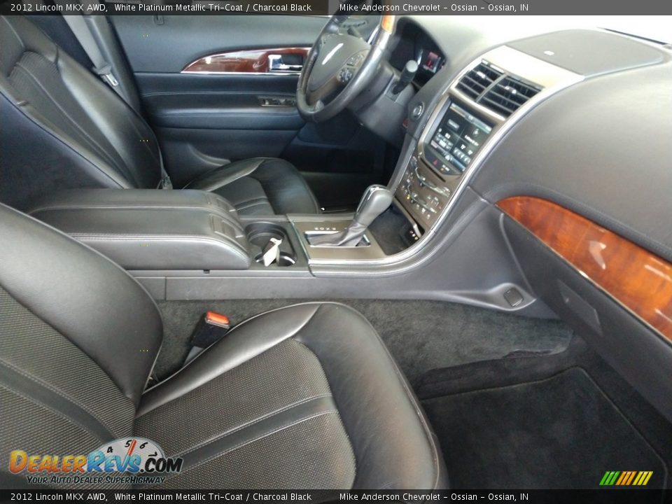 2012 Lincoln MKX AWD White Platinum Metallic Tri-Coat / Charcoal Black Photo #20