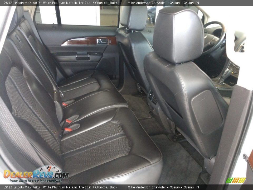 2012 Lincoln MKX AWD White Platinum Metallic Tri-Coat / Charcoal Black Photo #21