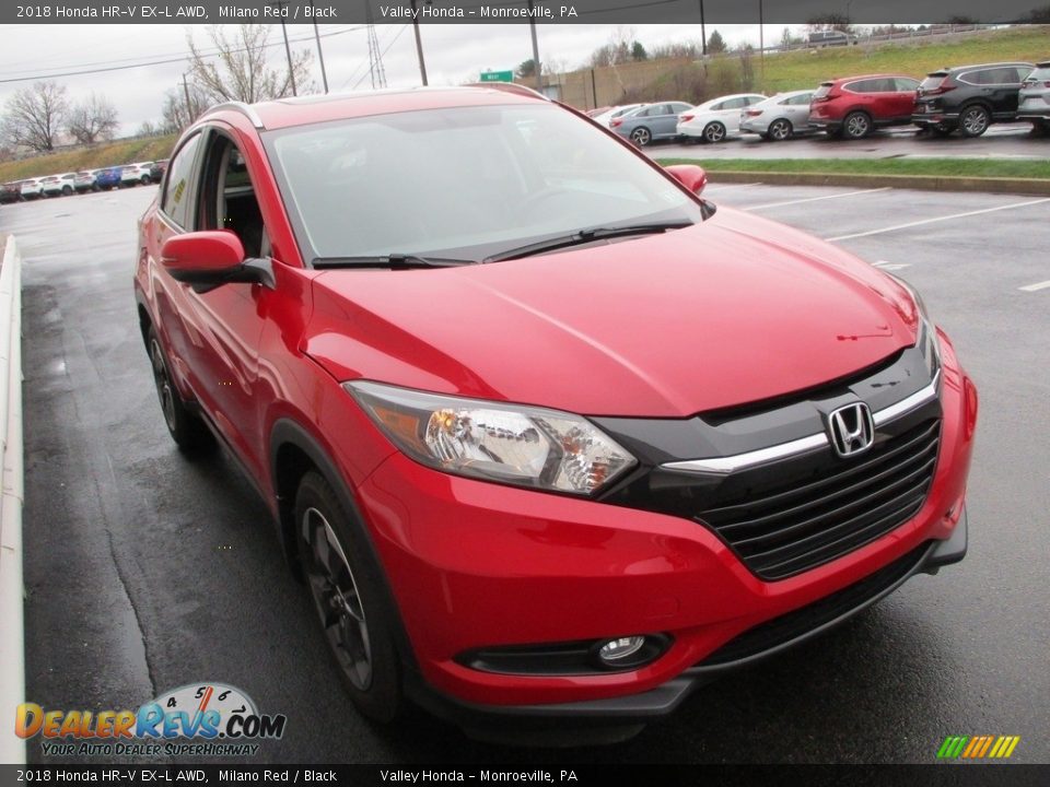 2018 Honda HR-V EX-L AWD Milano Red / Black Photo #7