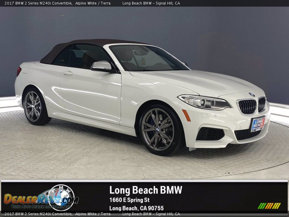 2017 BMW 2 Series M240i Convertible Alpine White / Terra Photo #1