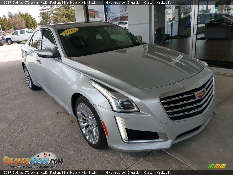 2017 Cadillac CTS Luxury AWD Radiant Silver Metallic / Jet Black Photo #2