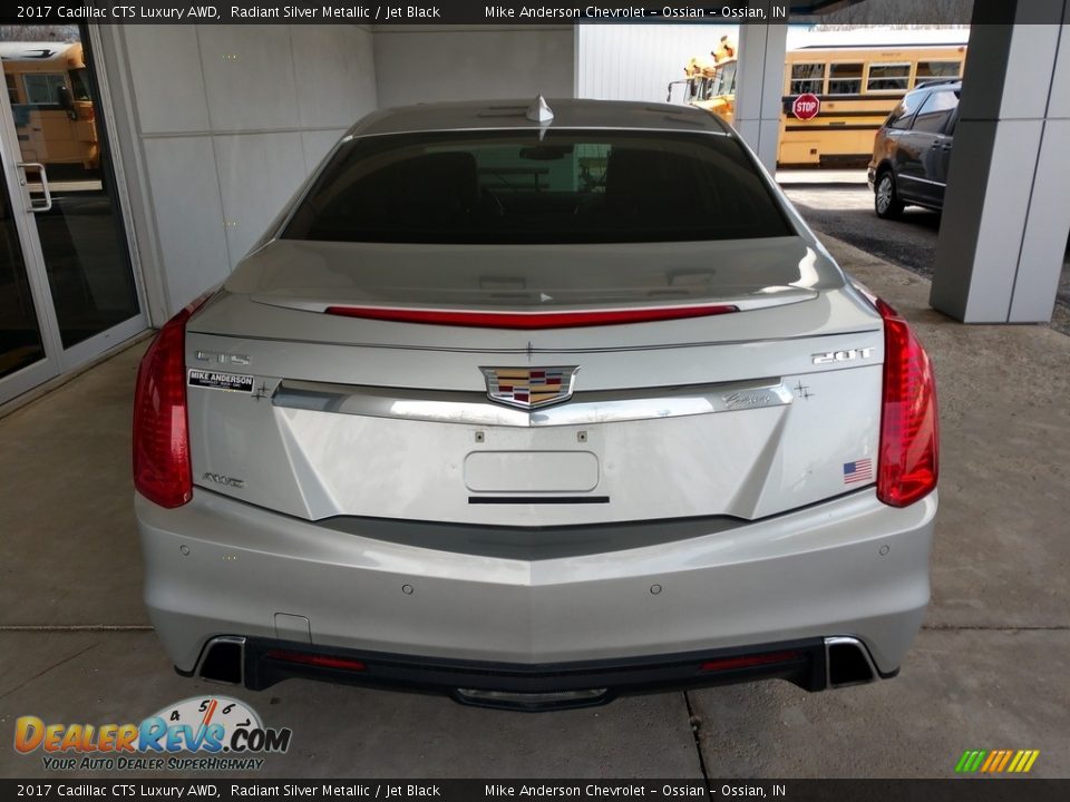 2017 Cadillac CTS Luxury AWD Radiant Silver Metallic / Jet Black Photo #5