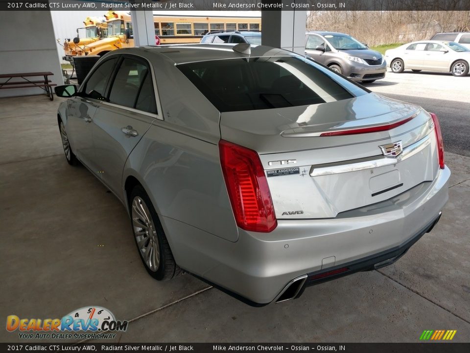 2017 Cadillac CTS Luxury AWD Radiant Silver Metallic / Jet Black Photo #7