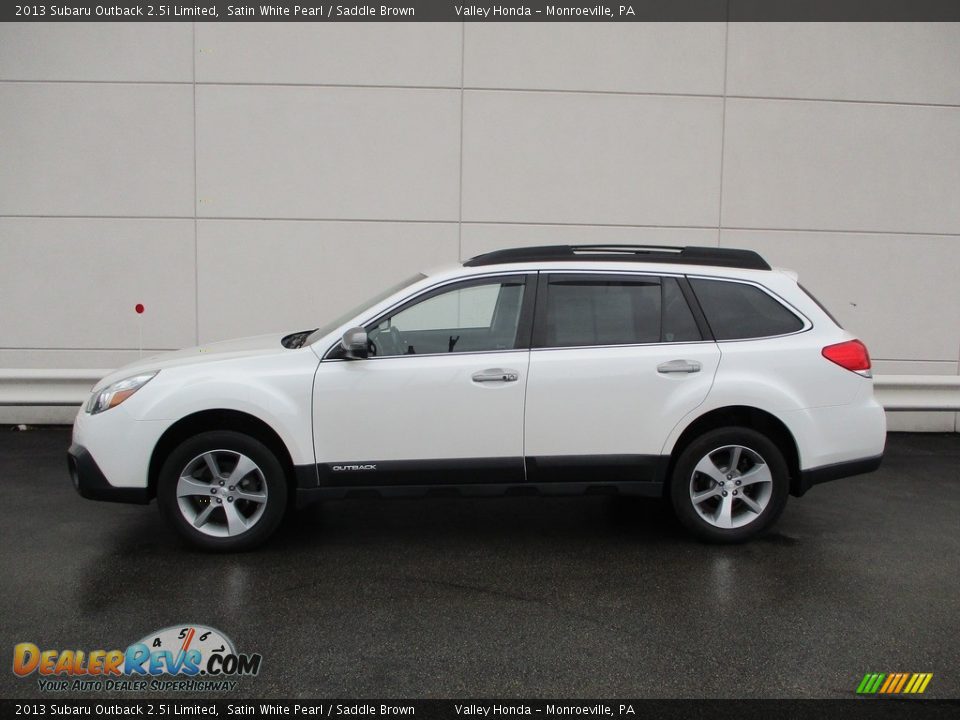 2013 Subaru Outback 2.5i Limited Satin White Pearl / Saddle Brown Photo #2