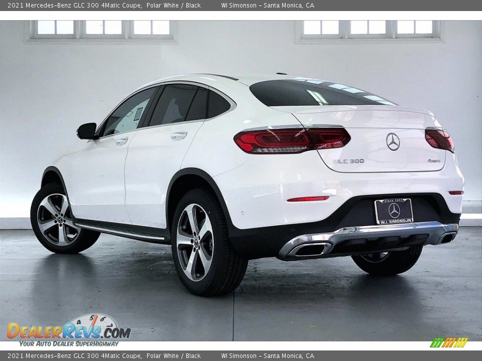 2021 Mercedes-Benz GLC 300 4Matic Coupe Polar White / Black Photo #2