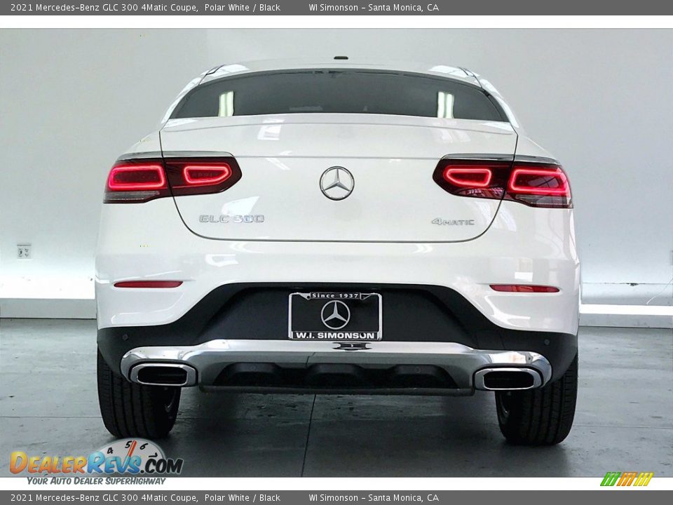 2021 Mercedes-Benz GLC 300 4Matic Coupe Polar White / Black Photo #3
