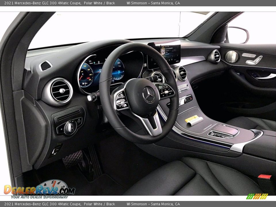 2021 Mercedes-Benz GLC 300 4Matic Coupe Polar White / Black Photo #4