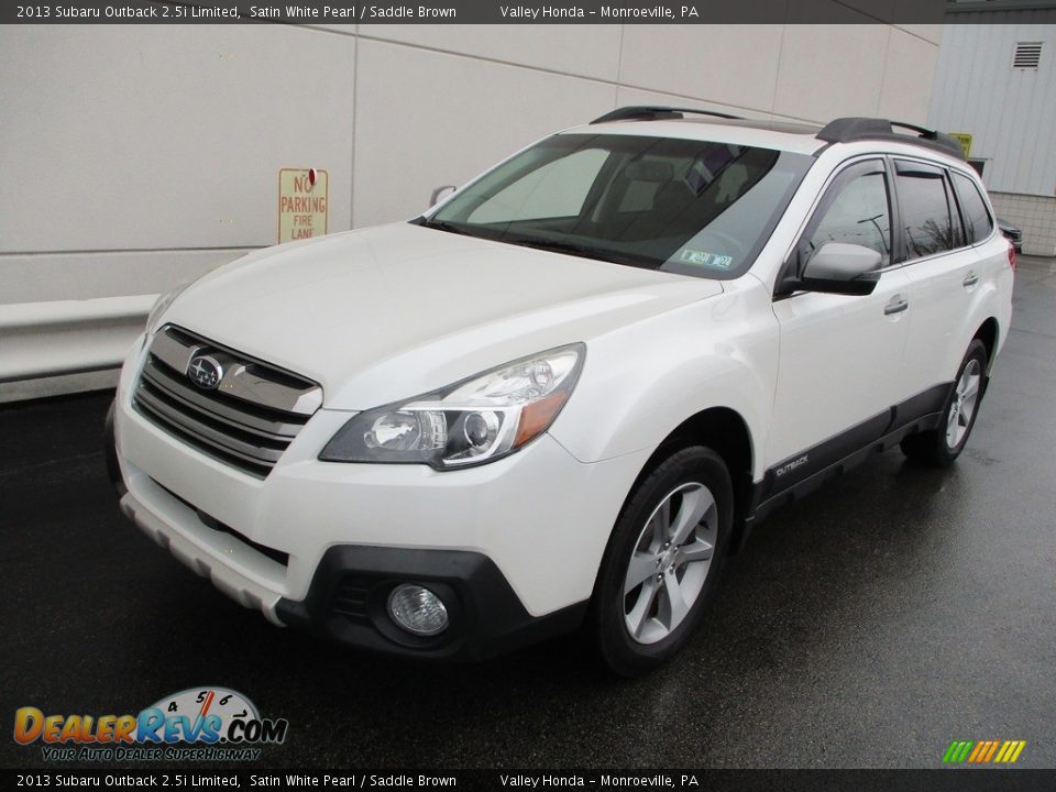 2013 Subaru Outback 2.5i Limited Satin White Pearl / Saddle Brown Photo #9