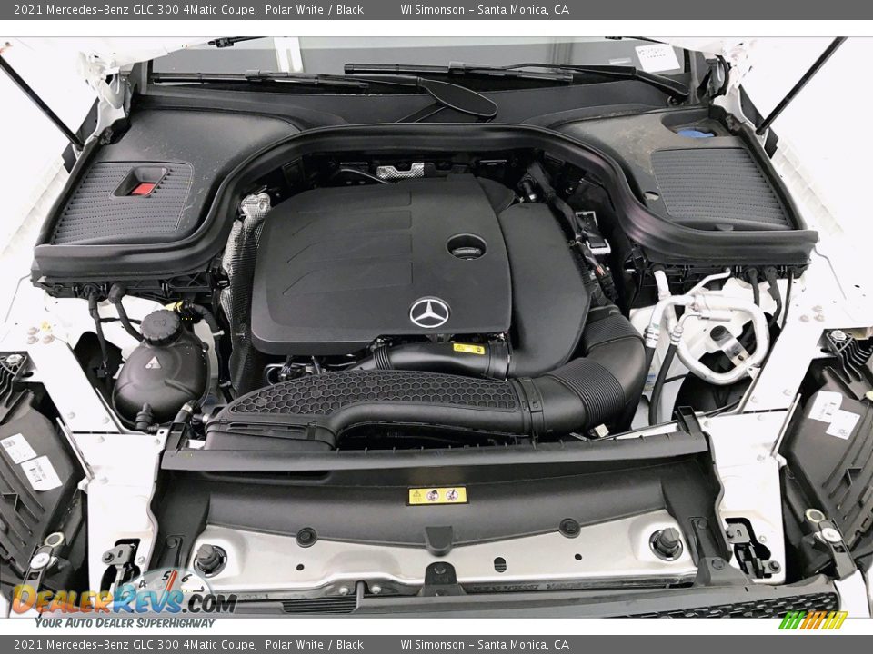 2021 Mercedes-Benz GLC 300 4Matic Coupe Polar White / Black Photo #9