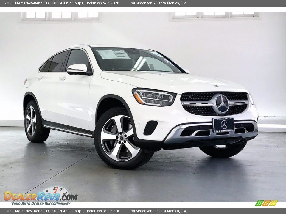 2021 Mercedes-Benz GLC 300 4Matic Coupe Polar White / Black Photo #13