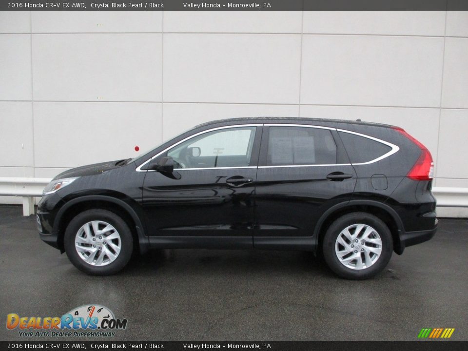 2016 Honda CR-V EX AWD Crystal Black Pearl / Black Photo #2