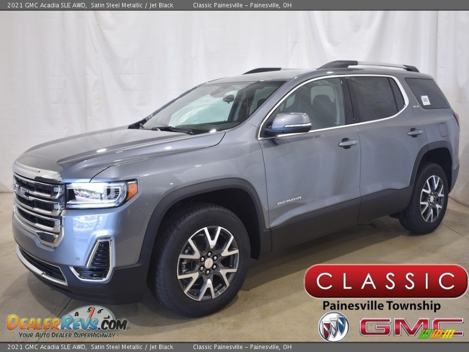 2021 GMC Acadia SLE AWD Satin Steel Metallic / Jet Black Photo #1