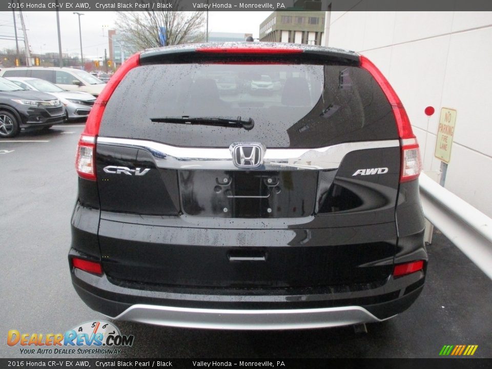 2016 Honda CR-V EX AWD Crystal Black Pearl / Black Photo #4