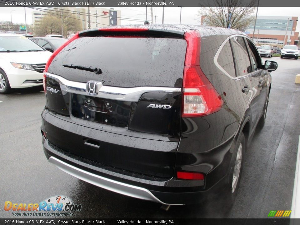 2016 Honda CR-V EX AWD Crystal Black Pearl / Black Photo #5