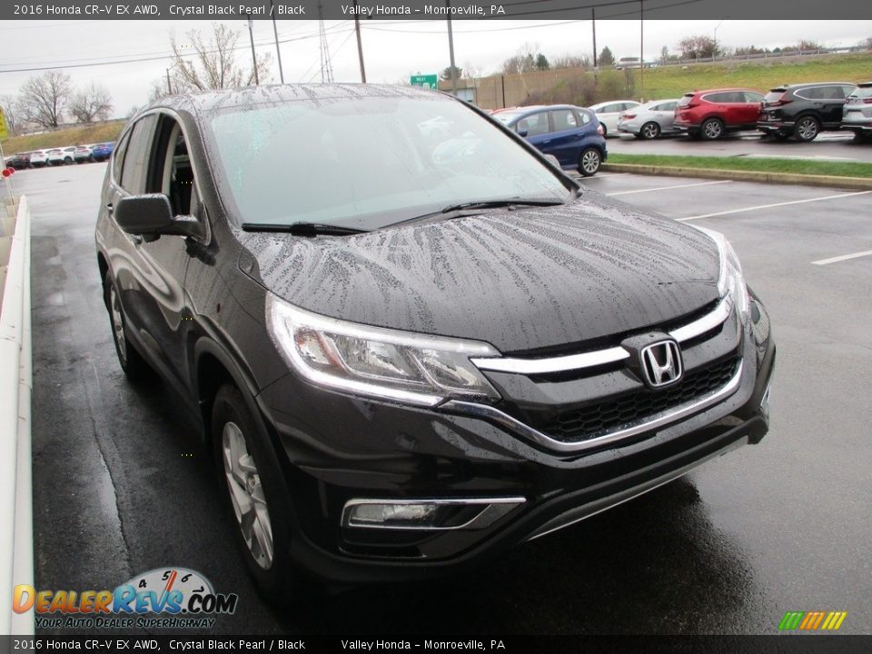 2016 Honda CR-V EX AWD Crystal Black Pearl / Black Photo #7