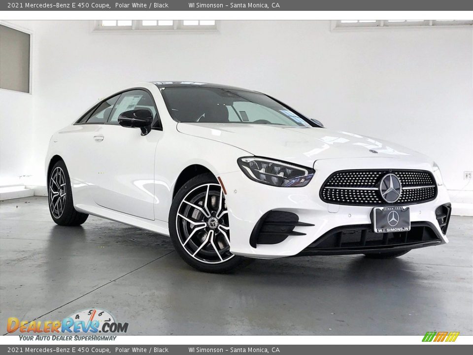 2021 Mercedes-Benz E 450 Coupe Polar White / Black Photo #13