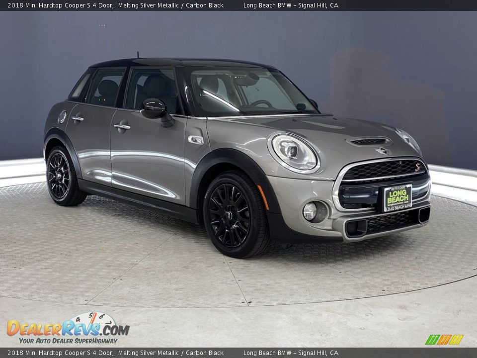 2018 Mini Hardtop Cooper S 4 Door Melting Silver Metallic / Carbon Black Photo #1