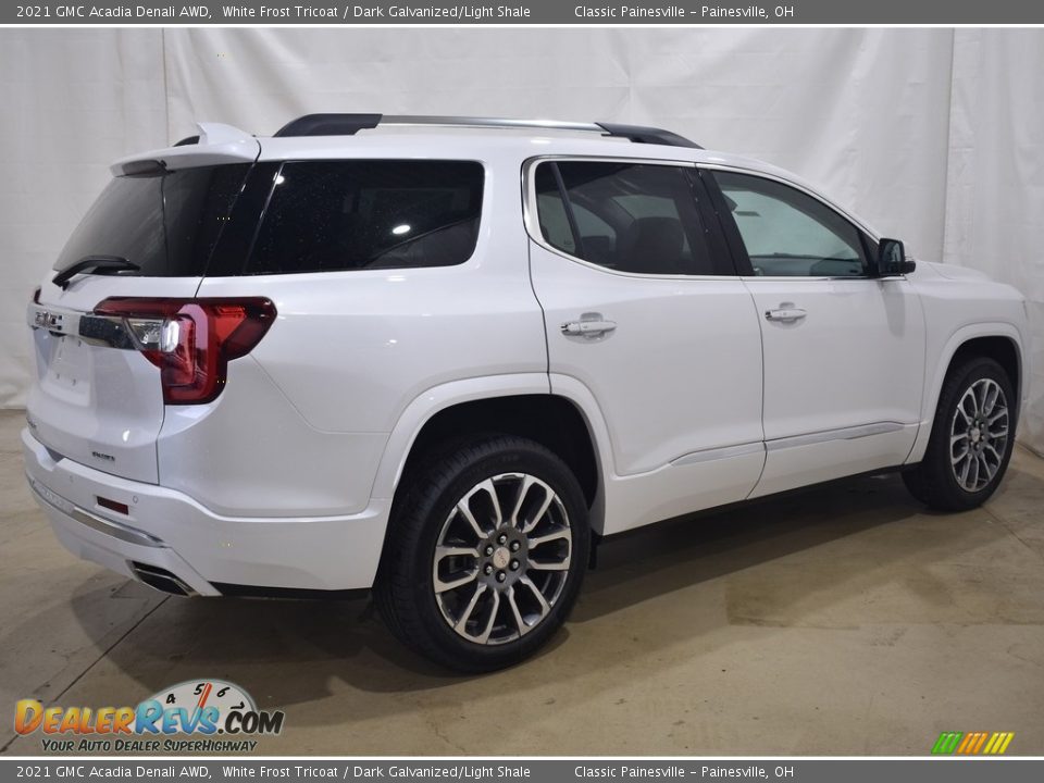 2021 GMC Acadia Denali AWD White Frost Tricoat / Dark Galvanized/Light Shale Photo #2