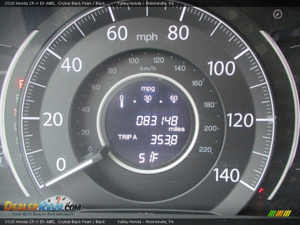 2016 Honda CR-V EX AWD Crystal Black Pearl / Black Photo #20