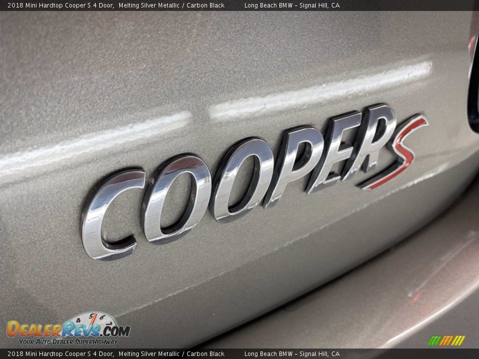 2018 Mini Hardtop Cooper S 4 Door Melting Silver Metallic / Carbon Black Photo #11