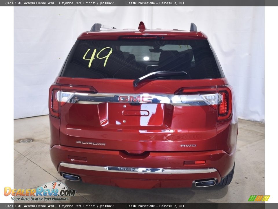 2021 GMC Acadia Denali AWD Cayenne Red Tintcoat / Jet Black Photo #3