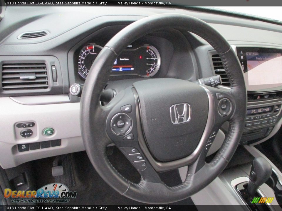 2018 Honda Pilot EX-L AWD Steering Wheel Photo #14