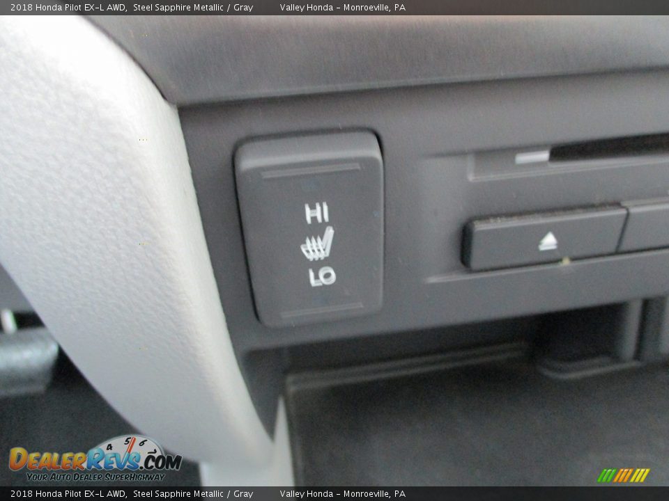 2018 Honda Pilot EX-L AWD Steel Sapphire Metallic / Gray Photo #18