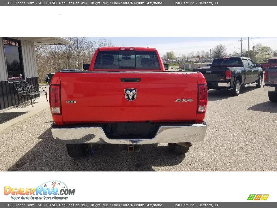 2012 Dodge Ram 2500 HD SLT Regular Cab 4x4 Bright Red / Dark Slate/Medium Graystone Photo #3