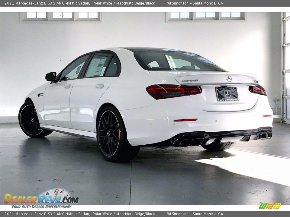 2021 Mercedes-Benz E 63 S AMG 4Matic Sedan Polar White / Macchiato Beige/Black Photo #2