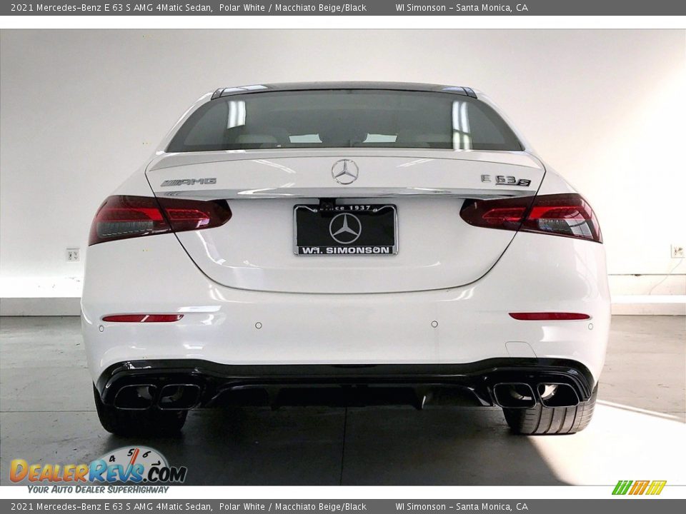 2021 Mercedes-Benz E 63 S AMG 4Matic Sedan Polar White / Macchiato Beige/Black Photo #3