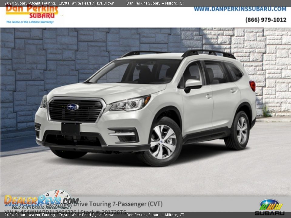 2020 Subaru Ascent Touring Crystal White Pearl / Java Brown Photo #1