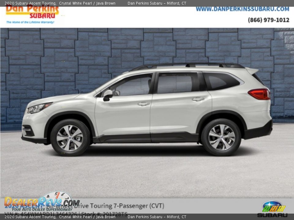 2020 Subaru Ascent Touring Crystal White Pearl / Java Brown Photo #2