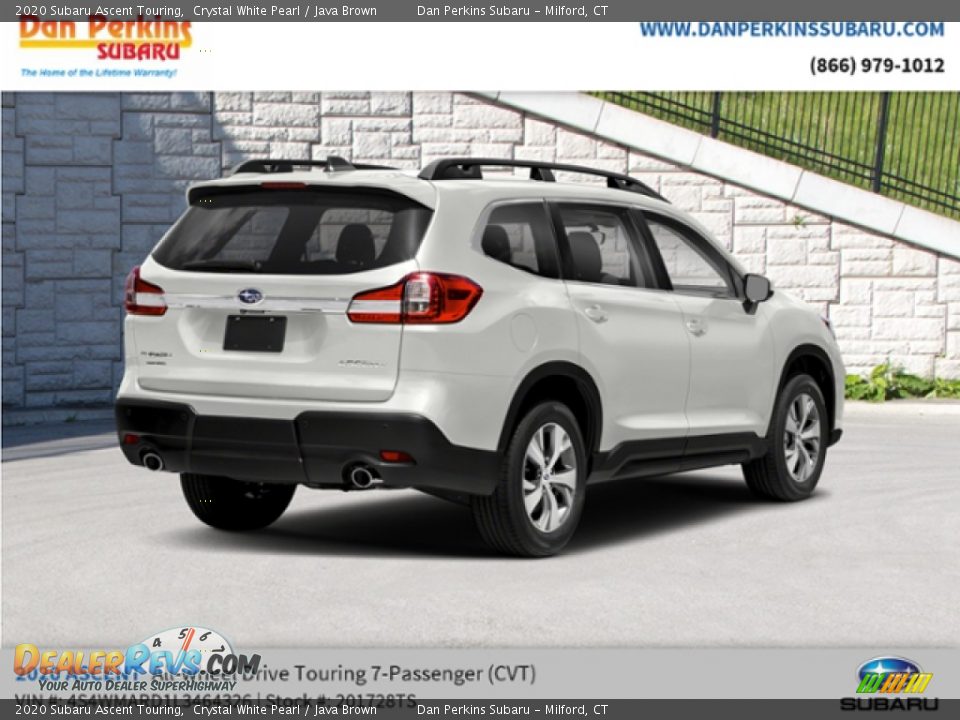 2020 Subaru Ascent Touring Crystal White Pearl / Java Brown Photo #3