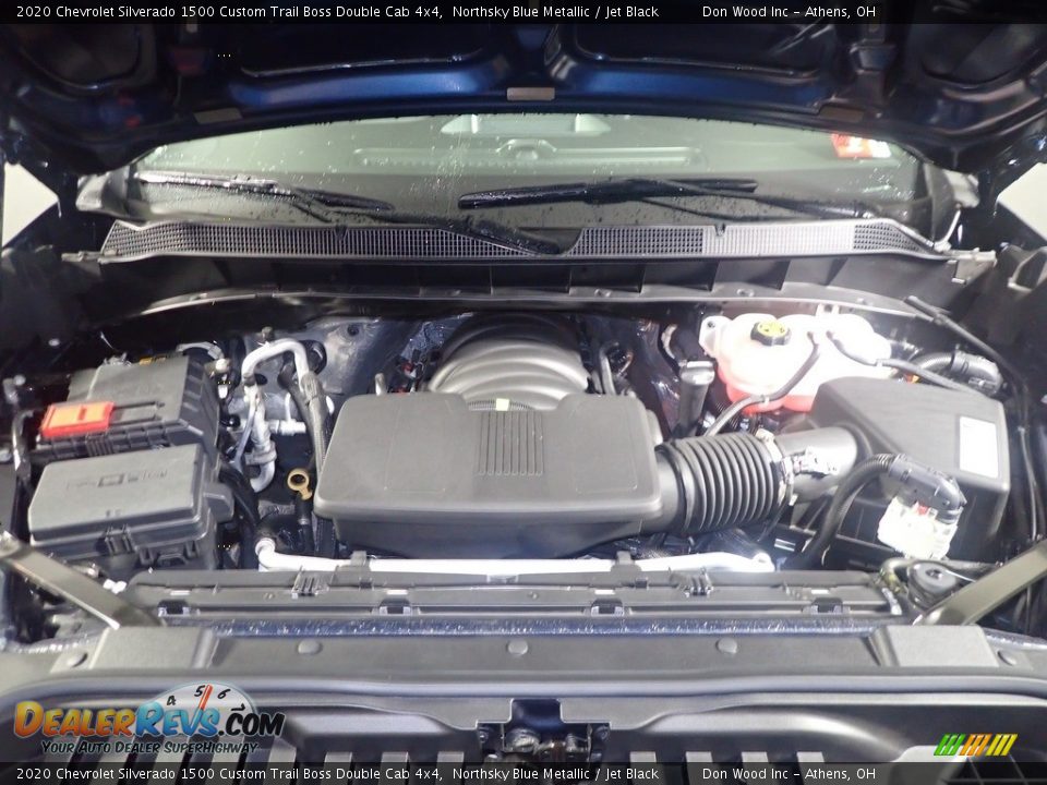 2020 Chevrolet Silverado 1500 Custom Trail Boss Double Cab 4x4 Northsky Blue Metallic / Jet Black Photo #7