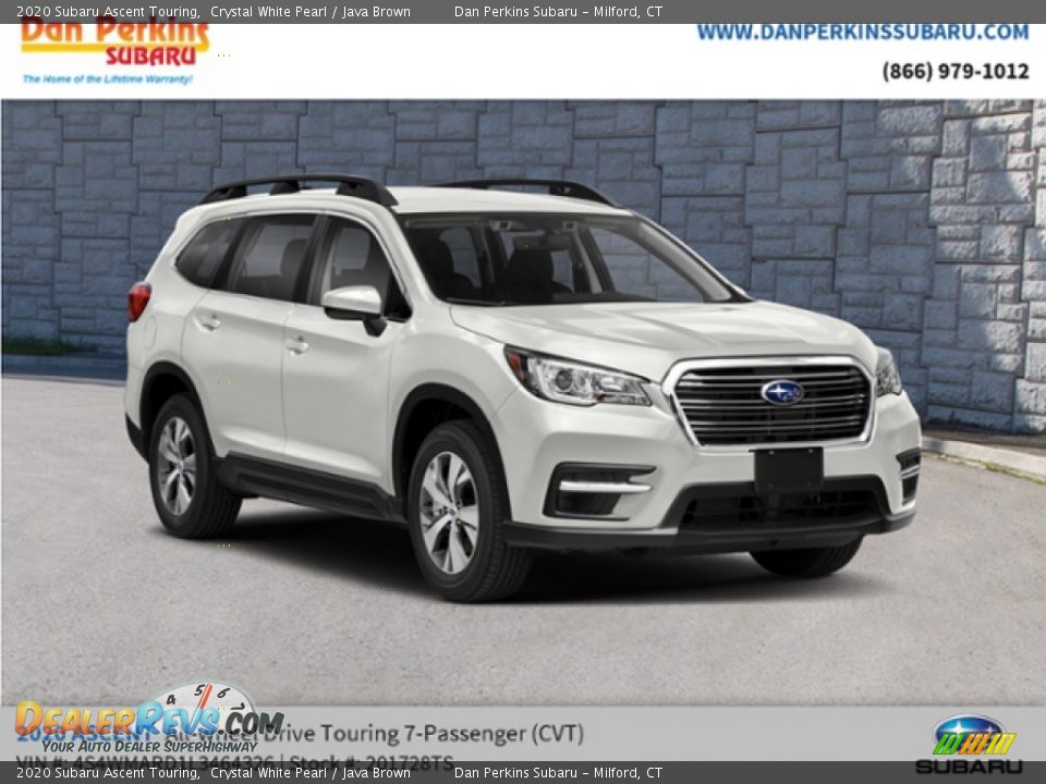 2020 Subaru Ascent Touring Crystal White Pearl / Java Brown Photo #4