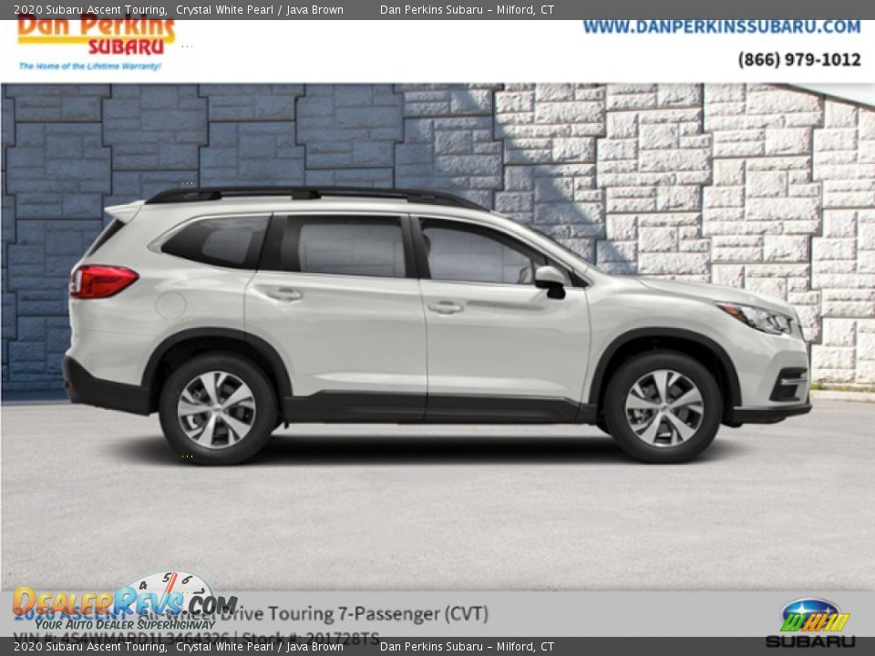 2020 Subaru Ascent Touring Crystal White Pearl / Java Brown Photo #5