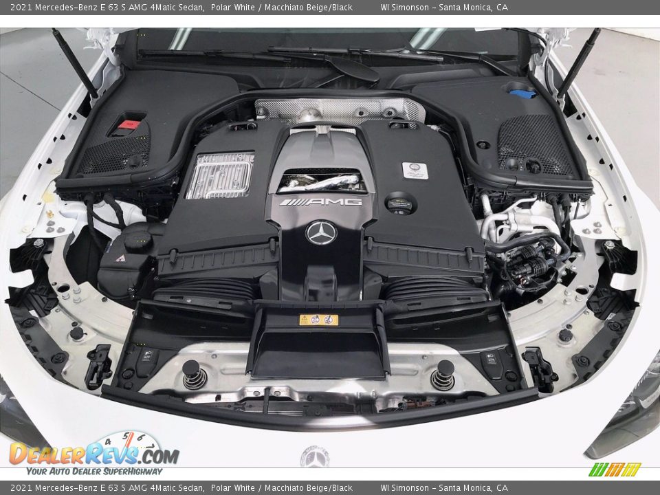 2021 Mercedes-Benz E 63 S AMG 4Matic Sedan Polar White / Macchiato Beige/Black Photo #9